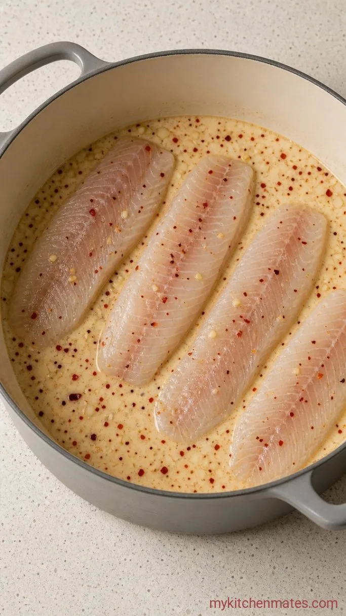 Step 3: Poach the Tilapia