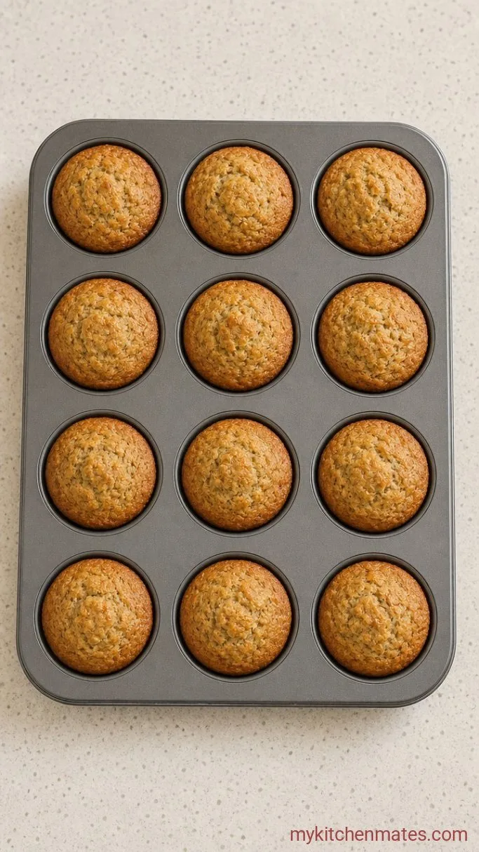 Easy Blender Gluten Free Banana Muffins Step 3: Portion and Bake