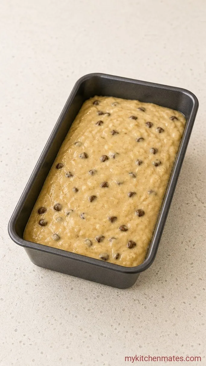 Step 3: Pour and Bake the Loaf