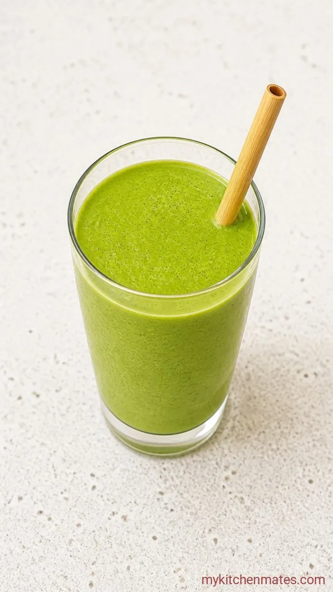 Creamy 3-Ingredient Matcha Green Tea Smoothie Step 3: Pour and Enjoy