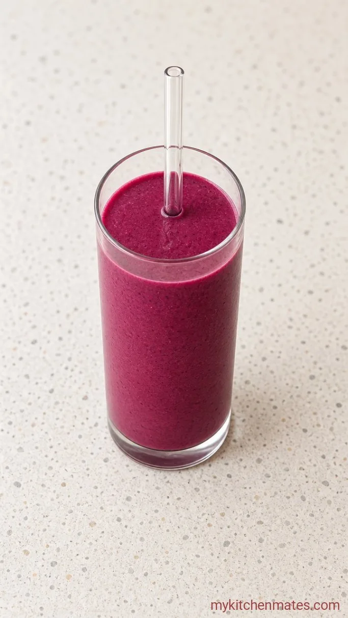 Creamy 5-Minute Greek Yogurt Berry Smoothie Step 3: Pour and Serve
