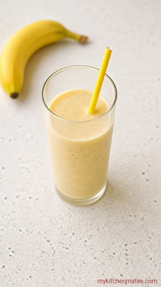Creamy 3-Ingredient Banana Smoothie Step 3: Pour and Serve