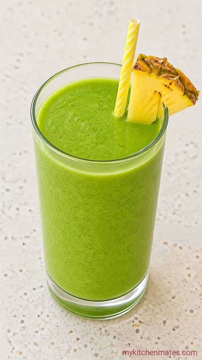 Island Green Smoothie (Tropical Smoothie Cafe Copycat) Step 3: Pour and Serve