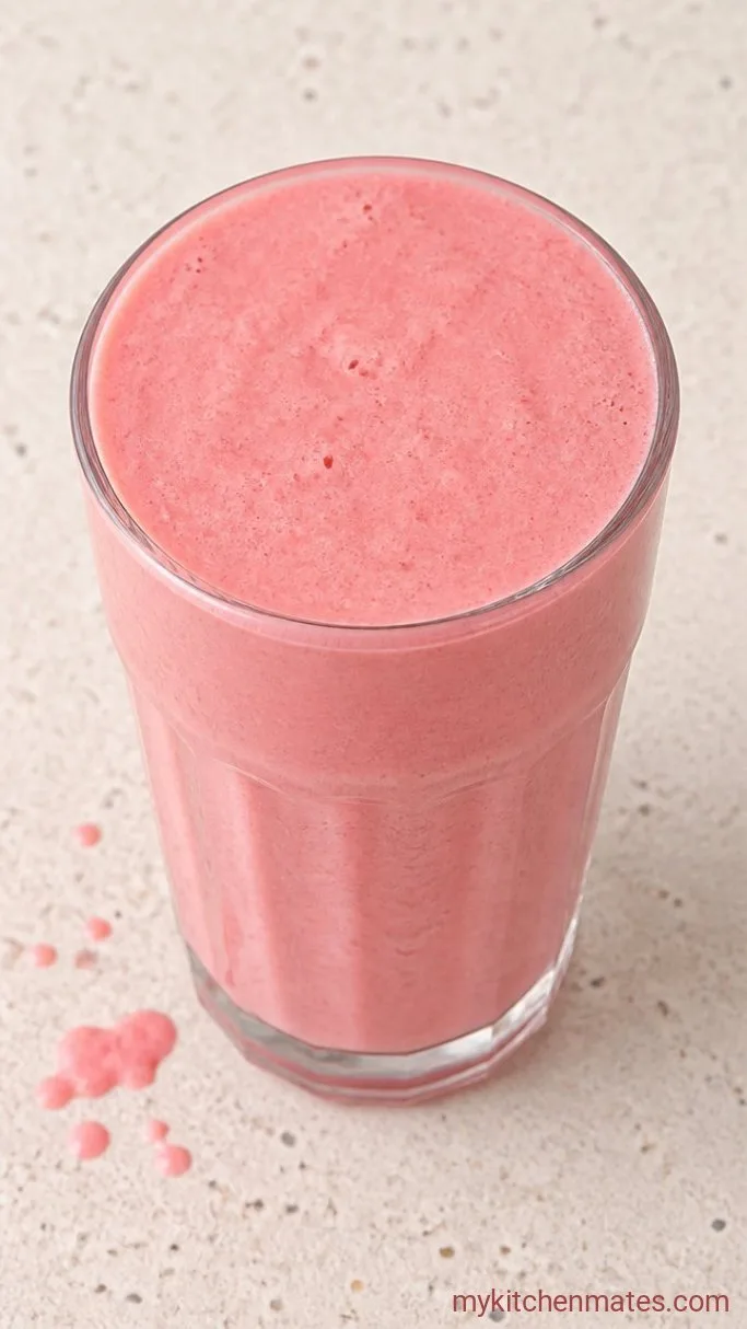 3-Ingredient Fresh Watermelon Milkshake Step 3: Pour and Serve