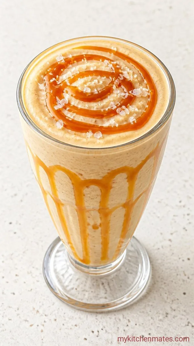 Creamy Butterscotch Milkshake (5 Minutes) Step 3: Pour and Serve