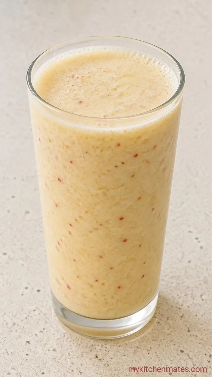 Creamy 3-Ingredient Apple Milk Shake Step 3: Pour and Serve