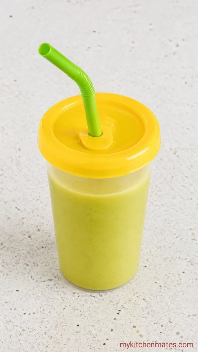5-Ingredient Toddler Smoothie (With Hidden Greens) Step 3: Pour and Share