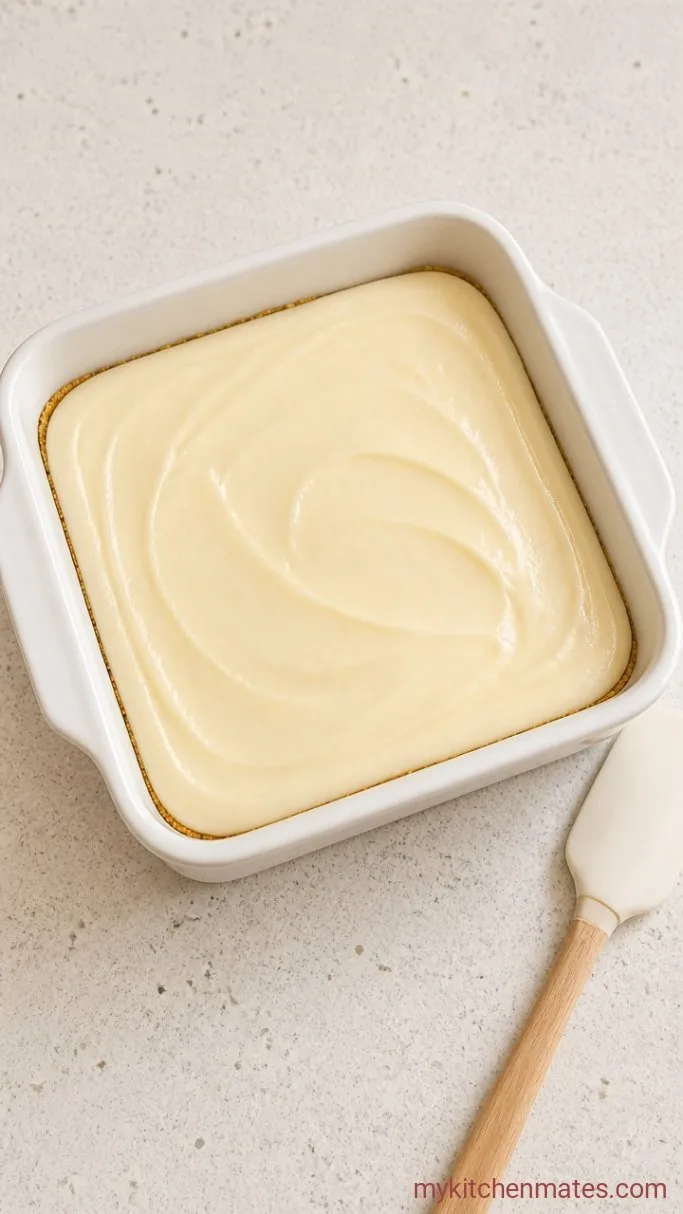5-Ingredient Sugar Cookie Fudge Step 3: Pour and Smooth the Fudge