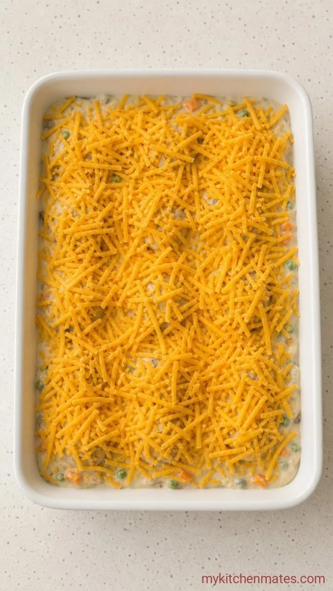 Step 3: Pour and Top with Cheese