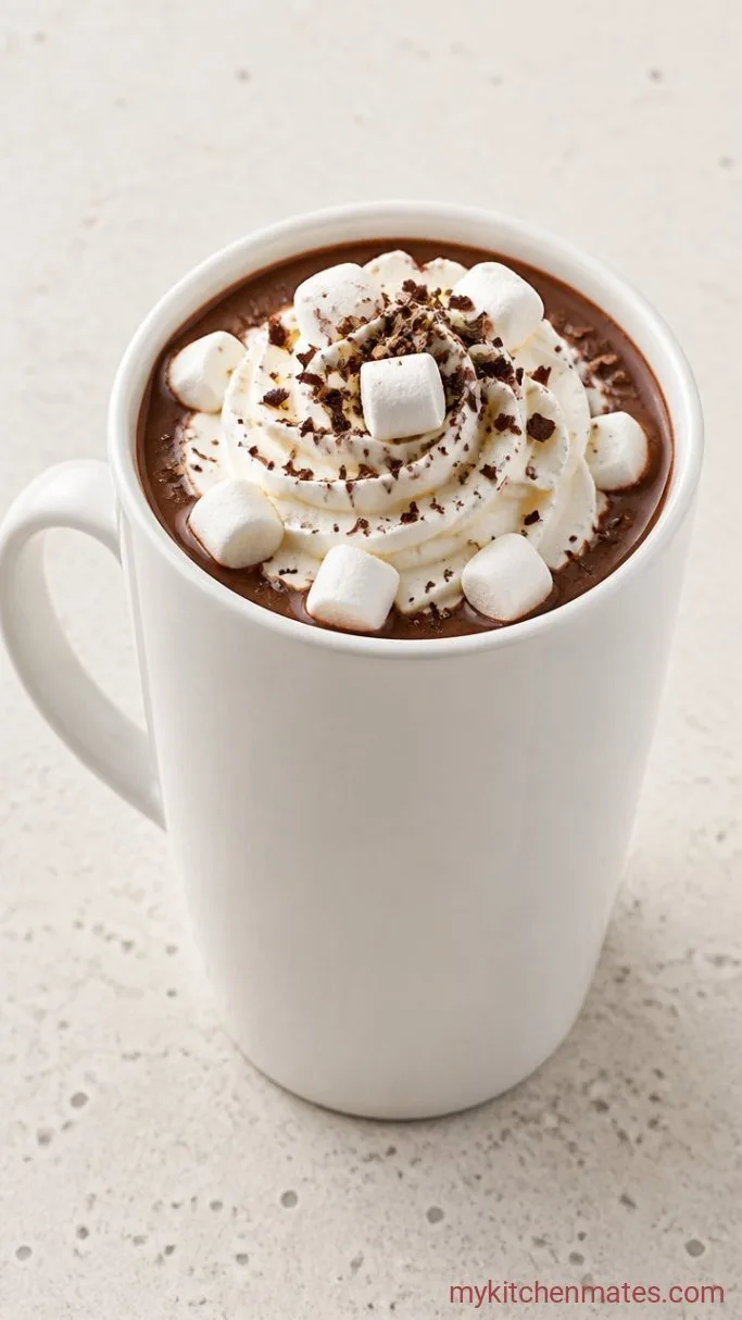 5-Minute Dairy Free Hot Chocolate Step 3: Pour and Top