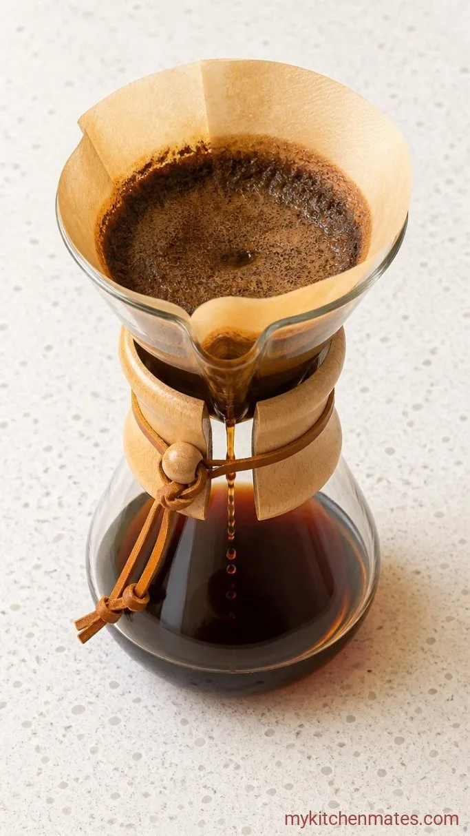 4-Minute Chemex Pour Over Coffee: Clean, Smooth, and Foolproof Step 3: Pour in Steady Stages
