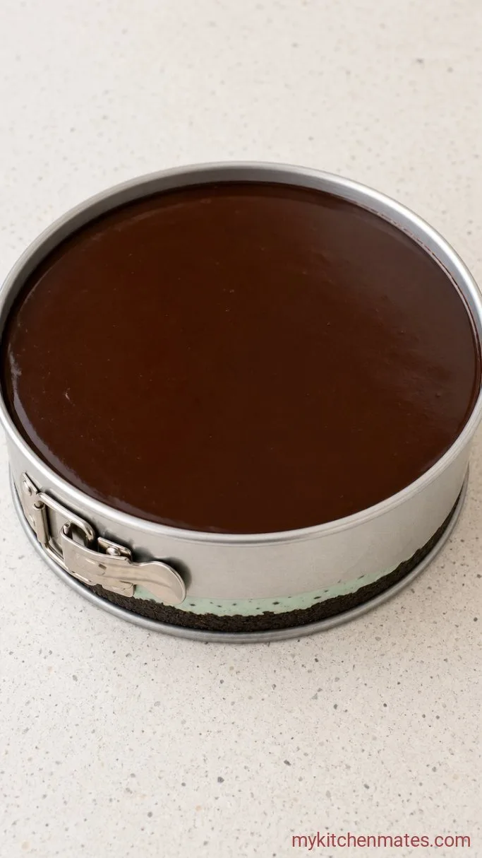 Step 3: Pour Over the Fudge Topping