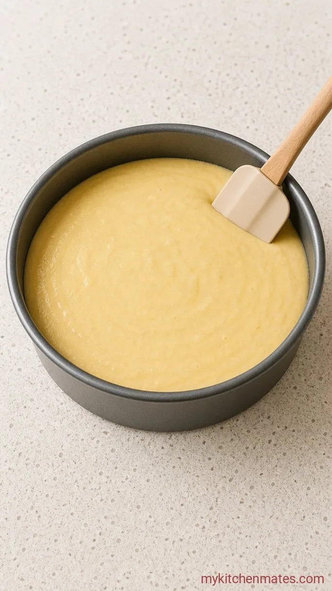 Step 3: Pour the Batter into the Pan