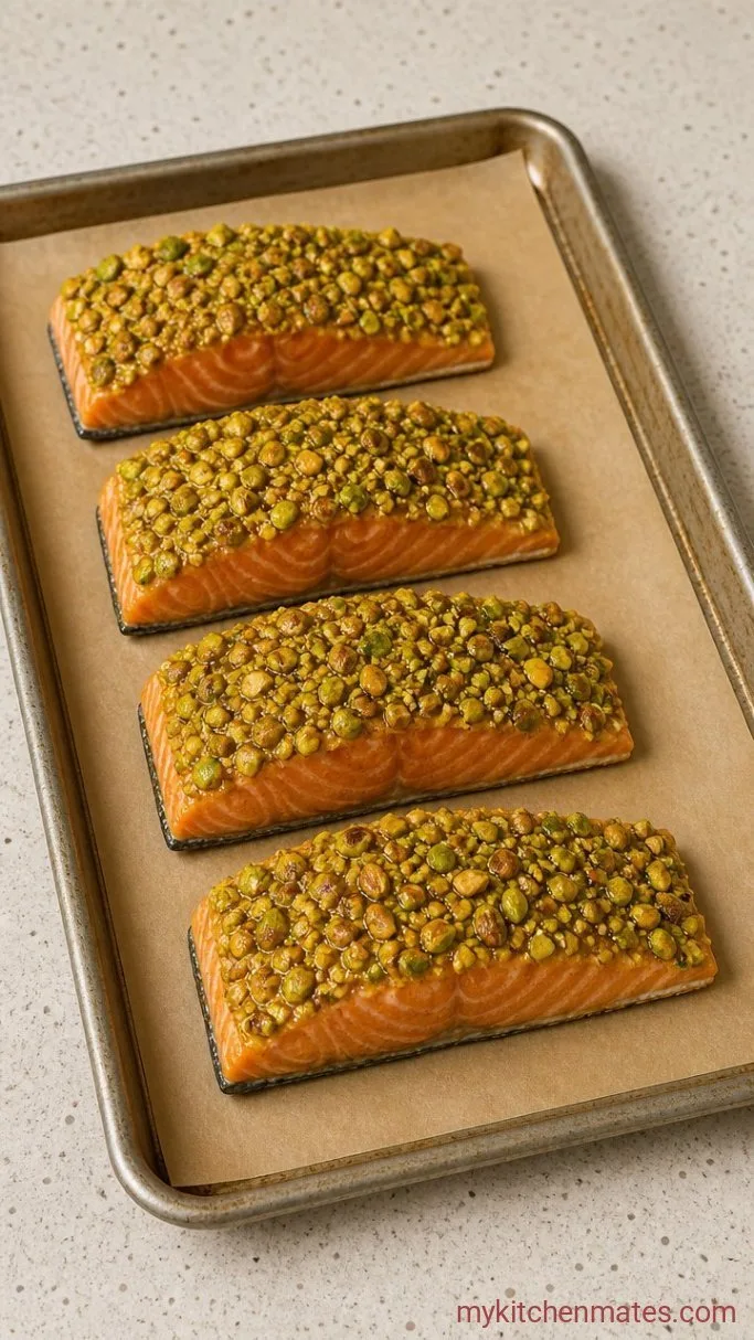 Step 3: Press On the Pistachio Crust