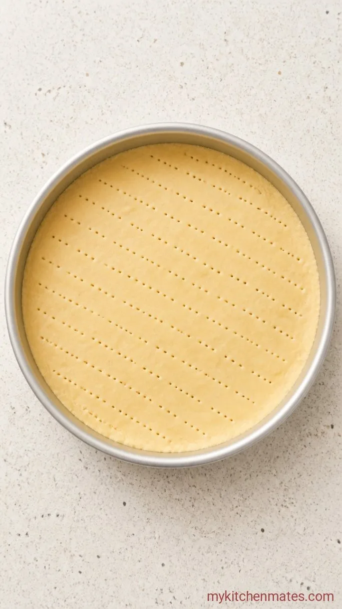 Buttery Scottish Shortbread Cookies Step 3: Press the Dough into the Pan