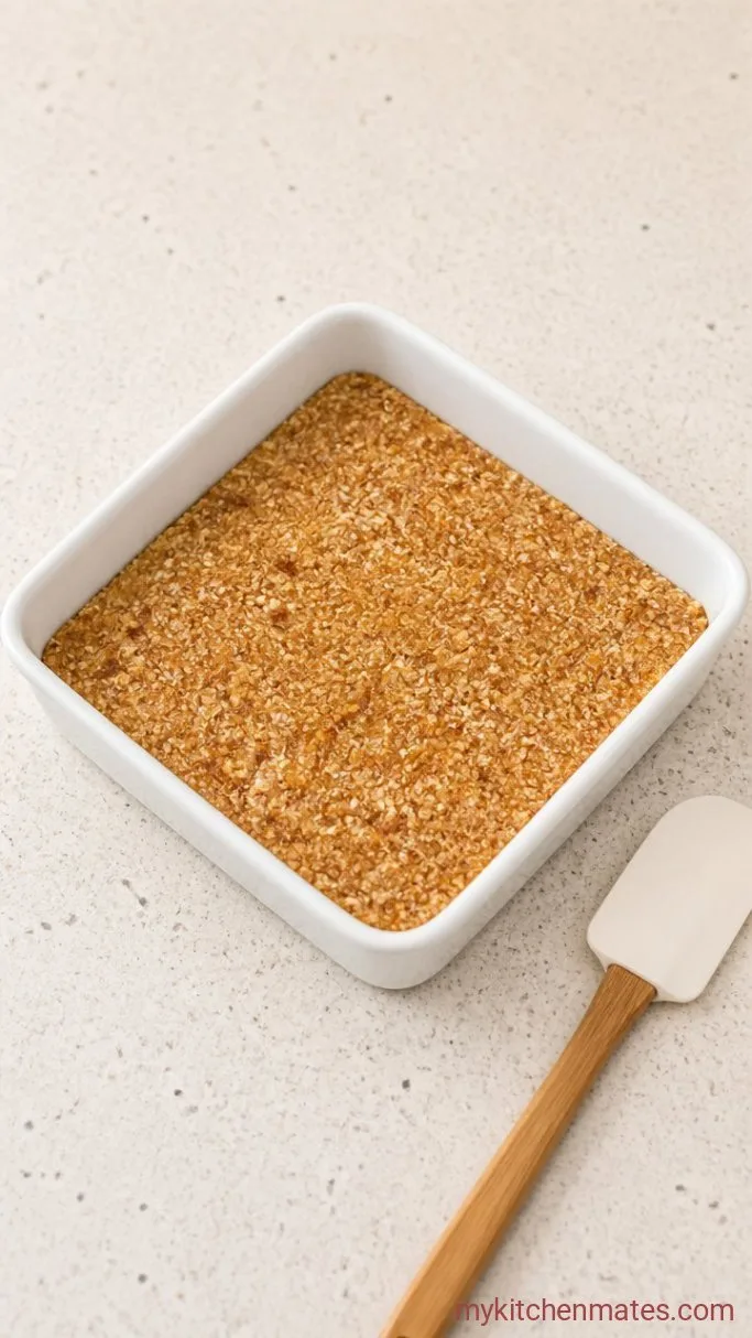 5-Ingredient No-Bake Keto Granola Bars Step 3: Press the Mixture