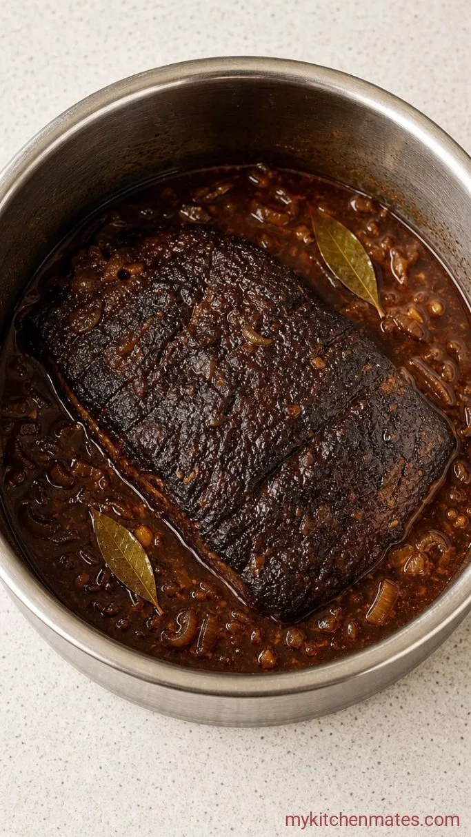 Tender Instant Pot Beef Brisket in 90 Minutes Step 3: Pressure Cook the Brisket