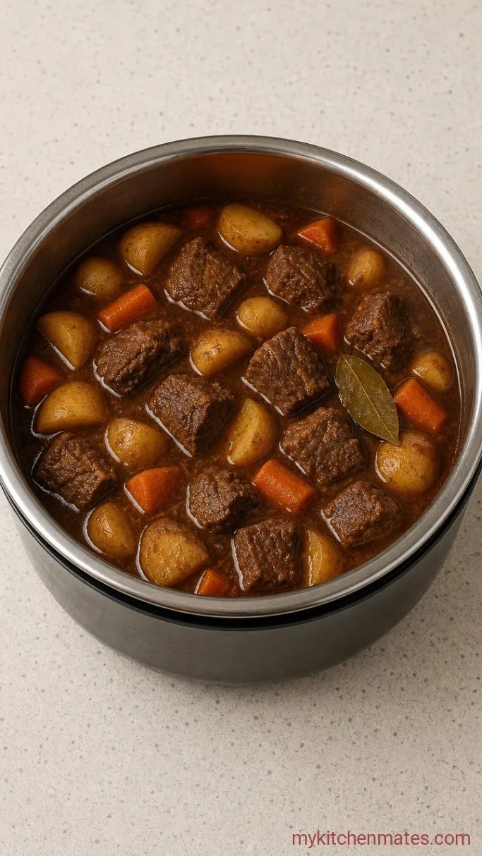 Instant Pot Beef Stew That Tastes Like It Simmered All Day Step 3: Pressure Cook the Stew