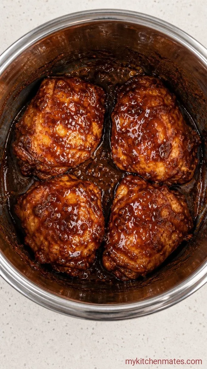 25-Minute Instant Pot BBQ Shredded Chicken Step 3: Pressure Cook