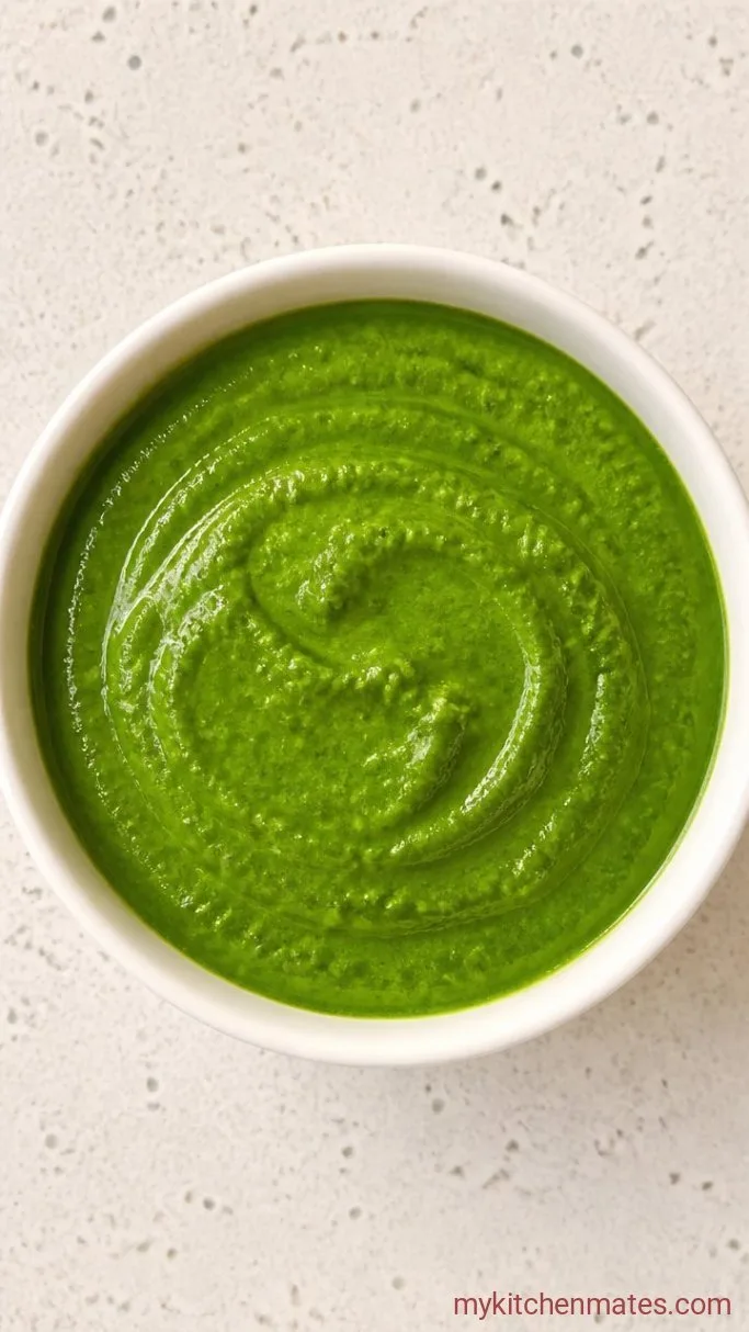 30-Minute Palak Rice (Indian Spinach Rice) Step 3: Purée the Spinach