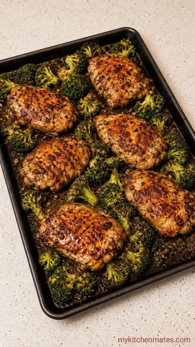 30-Minute Baked Chicken and Broccoli Step 3: Roast the Sheet Pan