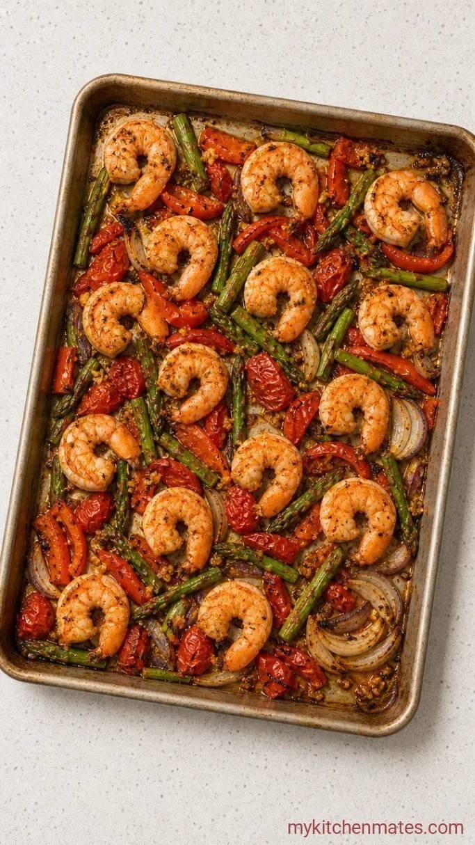 20-Minute Sheet Pan Shrimp with Lemon and Garlic Step 3: Roast the Shrimp