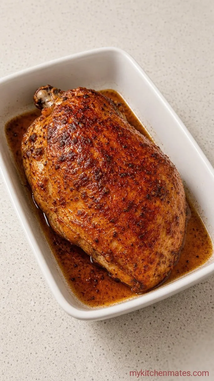 Juicy Cajun Turkey Breast with Crispy Skin Step 3: Roast the Turkey
