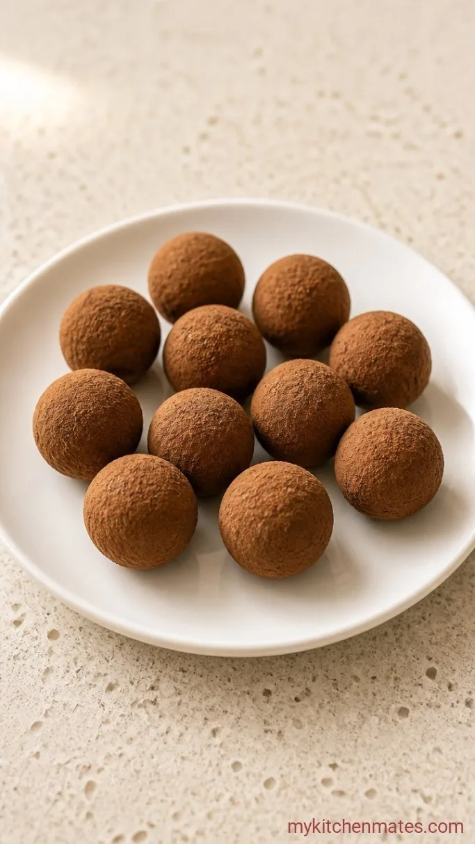 5-Ingredient No-Bake Vegan Protein Balls Step 3: Roll and Coat the Balls