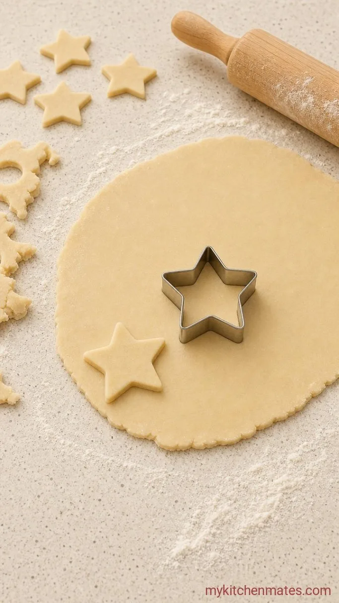 Colorful Summer Sugar Cookies with Lemon Icing Step 3: Roll and Cut Out the Cookies