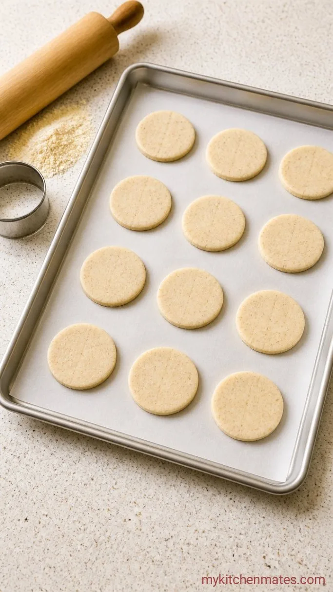 Soft and Chewy Keto Cream Cheese Cookies Step 3: Roll and Cut the Cookies