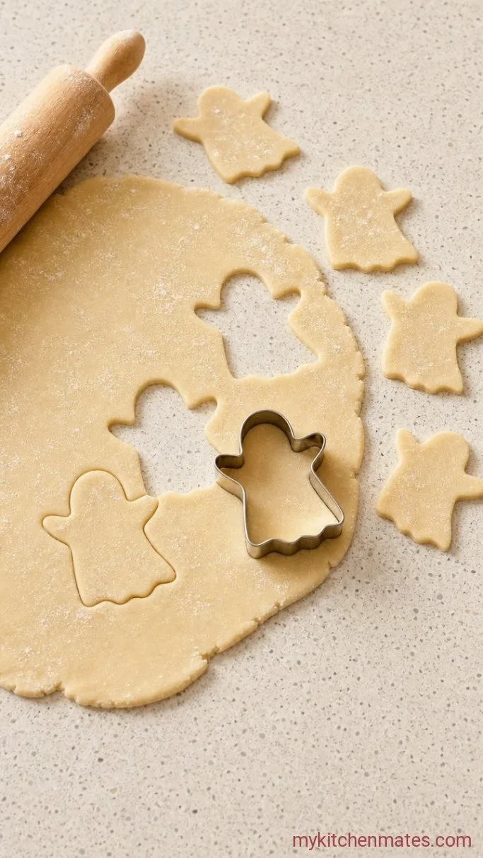 Step 3: Roll and Cut the Ghosts