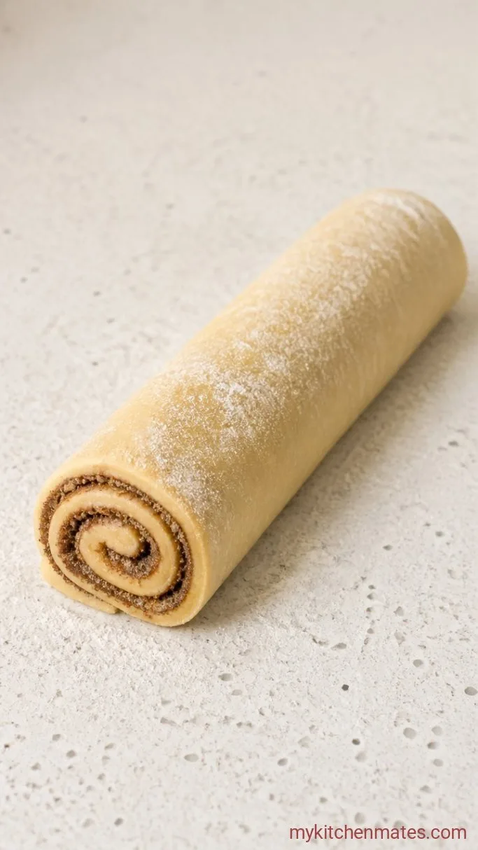 Chai-Spiced Cinnamon Rolls with Cardamom Glaze Step 3: Roll and Fill the Dough