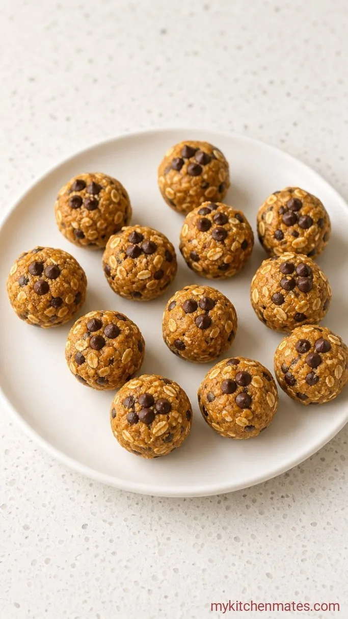 Quick No-Bake Pumpkin Protein Balls Step 3: Roll and Top the Balls