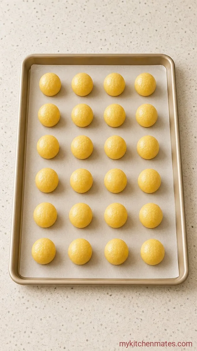 Lemon Cake Balls with Tangy Cream Cheese Frosting Step 3: Roll Into Balls
