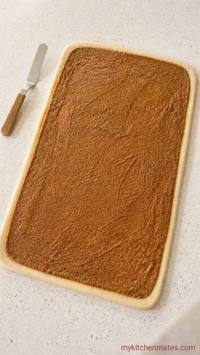 Brown Butter Cinnamon Rolls Step 3: Roll Out and Fill