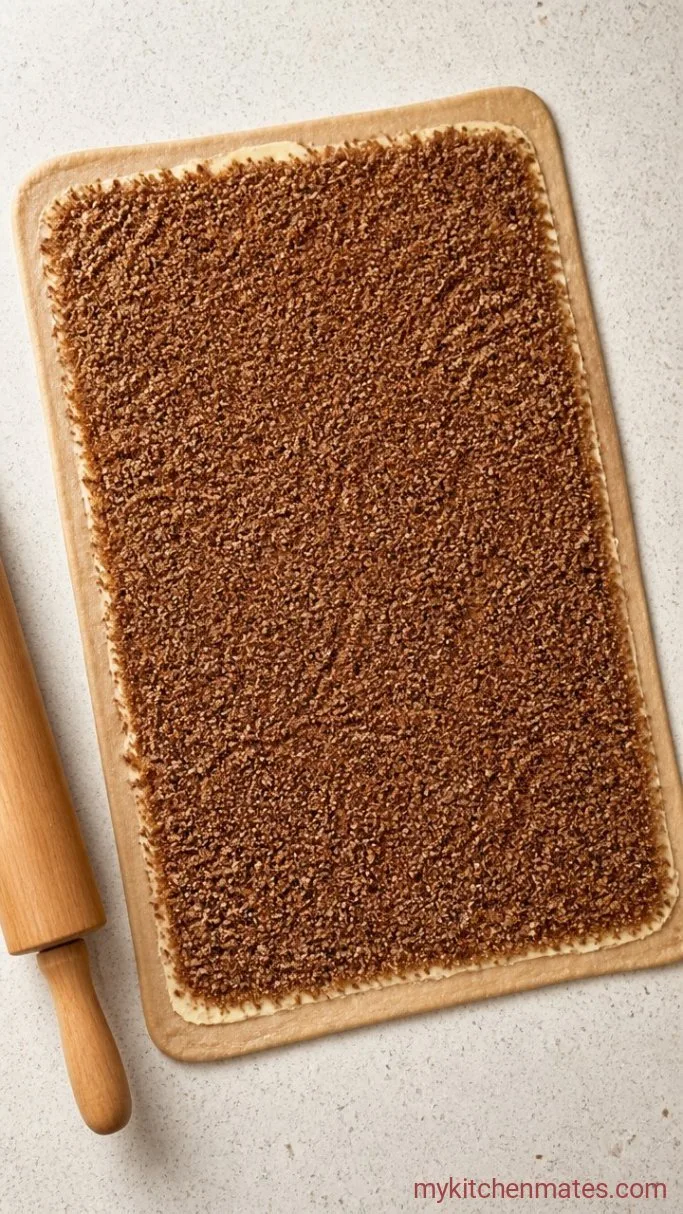 Step 3: Roll Out the Dough and Sprinkle the Filling