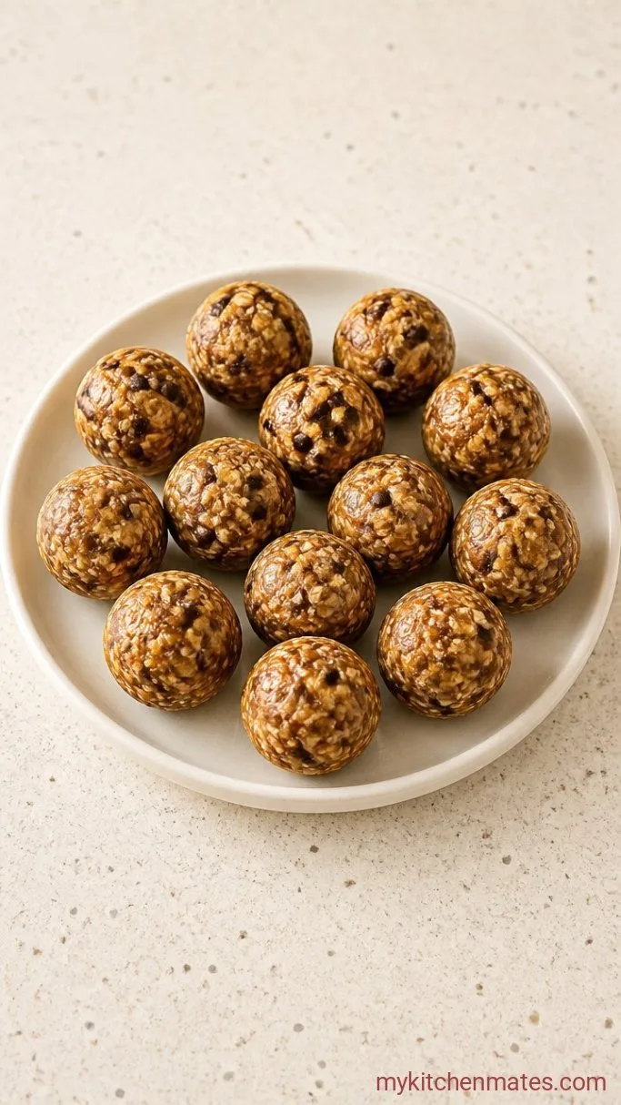 4-Ingredient No-Bake Almond Butter Protein Balls Step 3: Roll the Bites