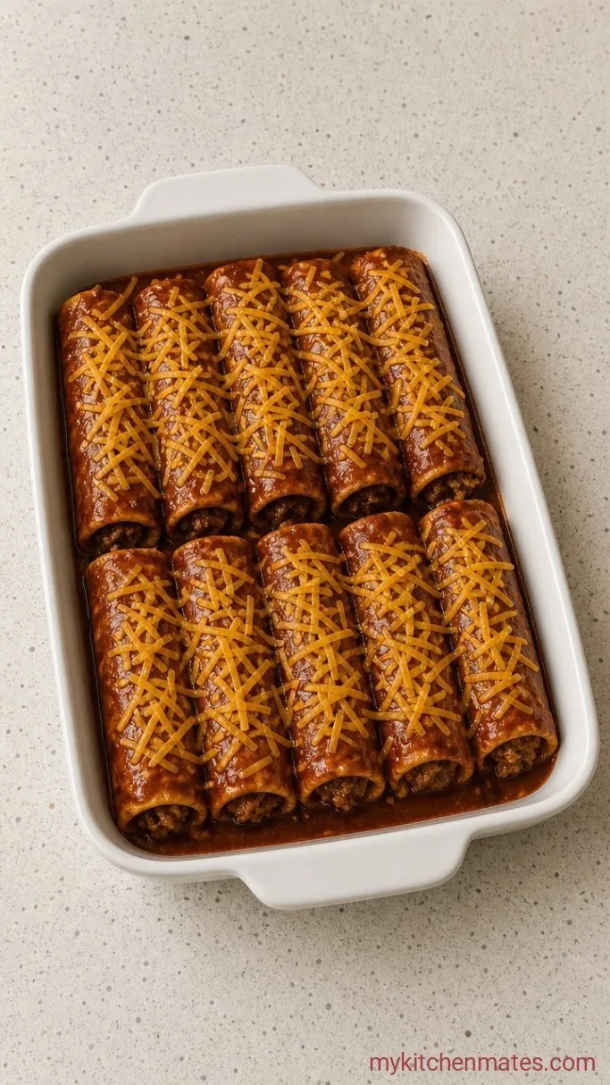 Step 3: Roll the Enchiladas