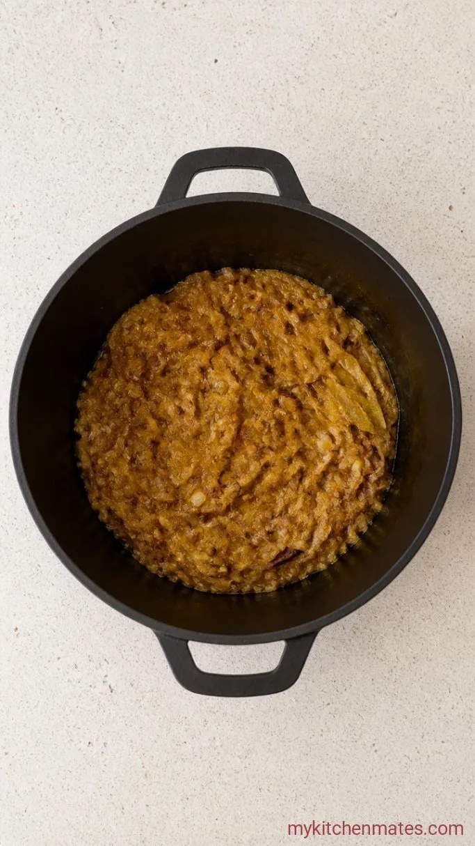 Tender Lamb Rogan Josh with Fragrant Spices Step 3: Sauté the Aromatics