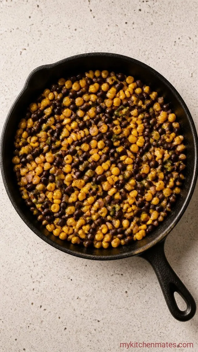 Step 3: Sauté the Corn and Beans