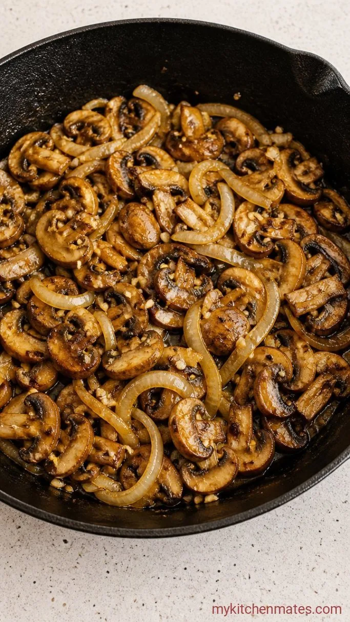 Step 3: Sauté the Mushrooms and Onions