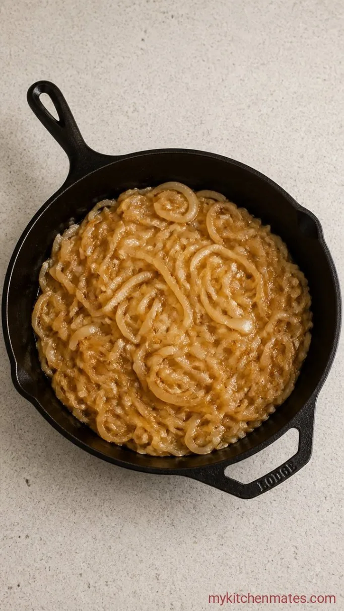 Smothered Steak in Onion Gravy Step 3: Sauté the Onions