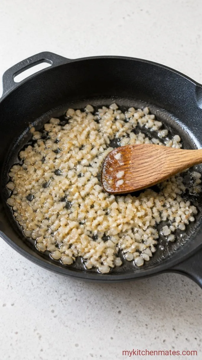Step 3: Sauté the Shallot