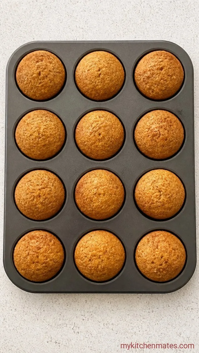 One-Bowl Pumpkin Pie Muffins Step 3: Scoop and Bake the Muffins