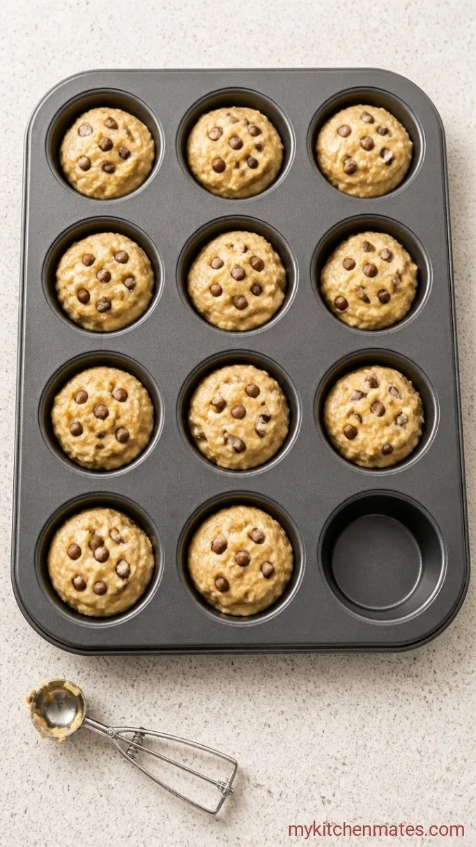 Moist Protein Muffins with Protein Powder (Ready in 30 Minutes) Step 3: Scoop and Bake