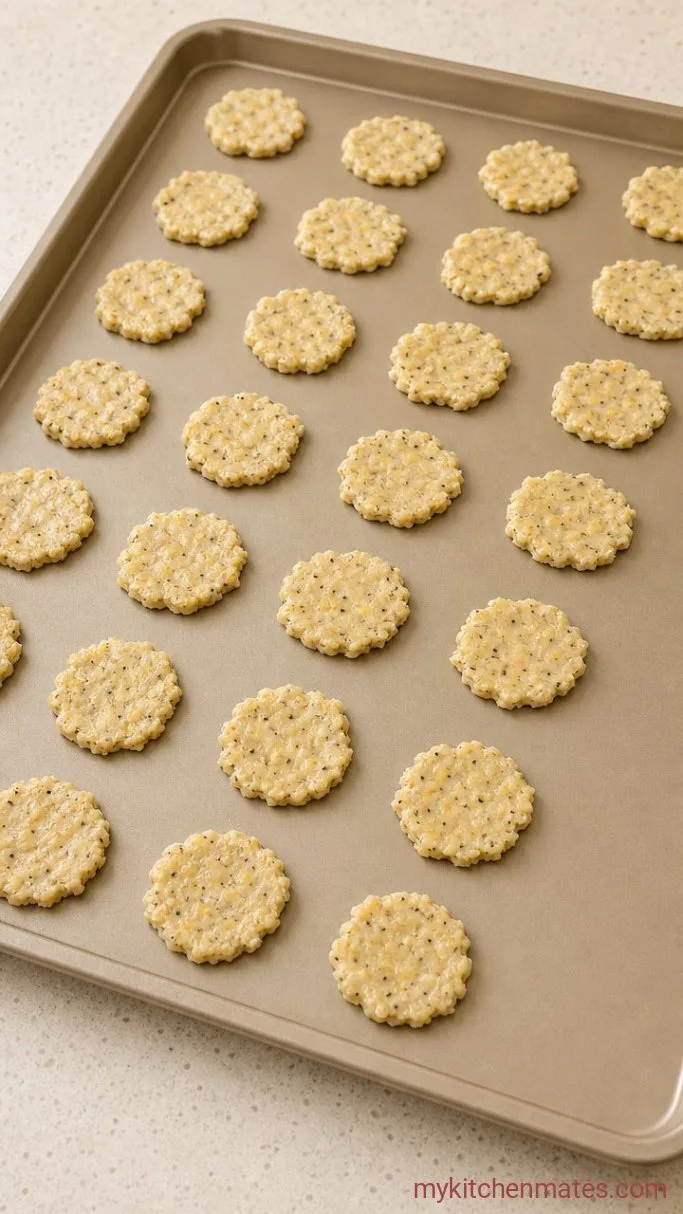 Crispy 3-Ingredient Cottage Cheese Crackers Step 3: Scoop and Flatten the Dough