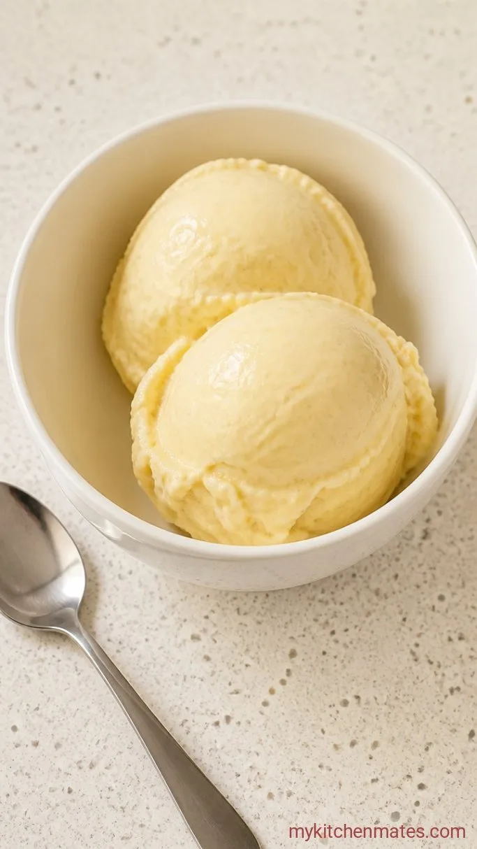 5-Minute Frozen Banana Ice Cream (3 Ingredients!) Step 3: Scoop and Serve