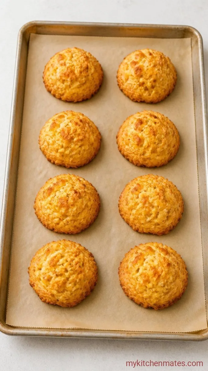 25-Minute Fluffy Keto Cheddar Bay Biscuits Step 3: Scoop the Dough and Bake