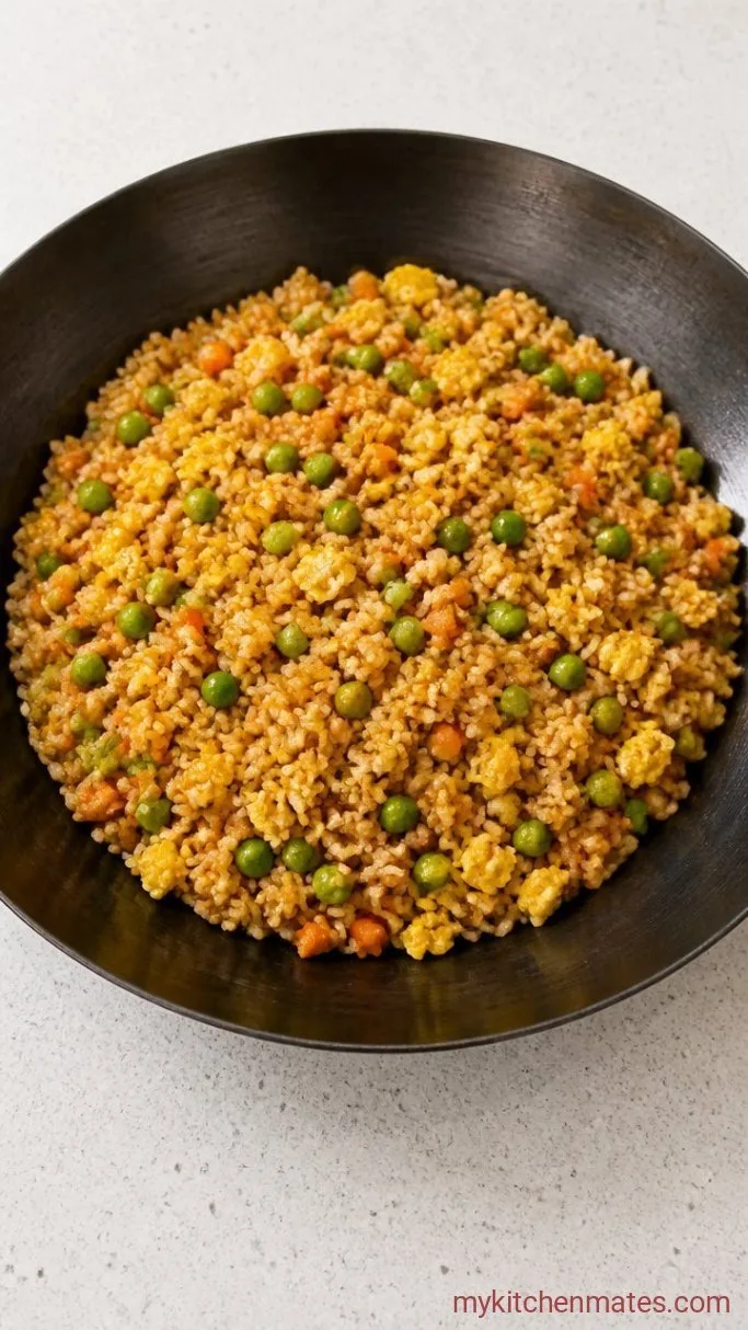 15-Minute Fried Rice Bowl Step 3: Scramble in the Egg