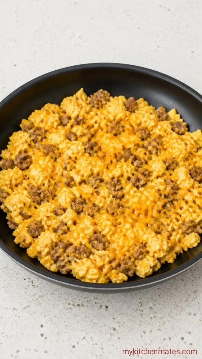 Step 3: Scramble the Sausage and Eggs